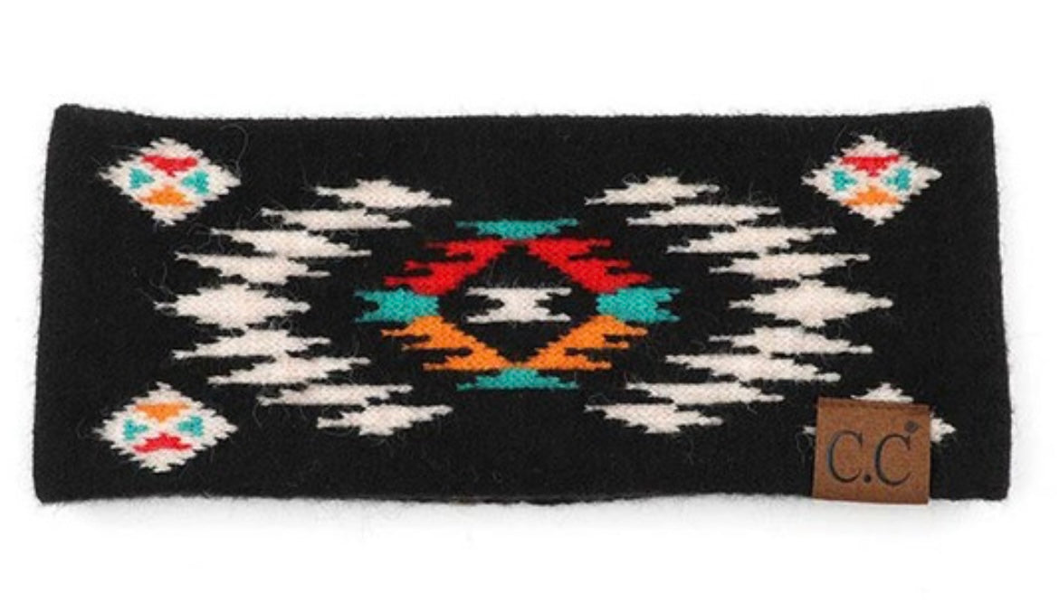 Aztec pattern headband