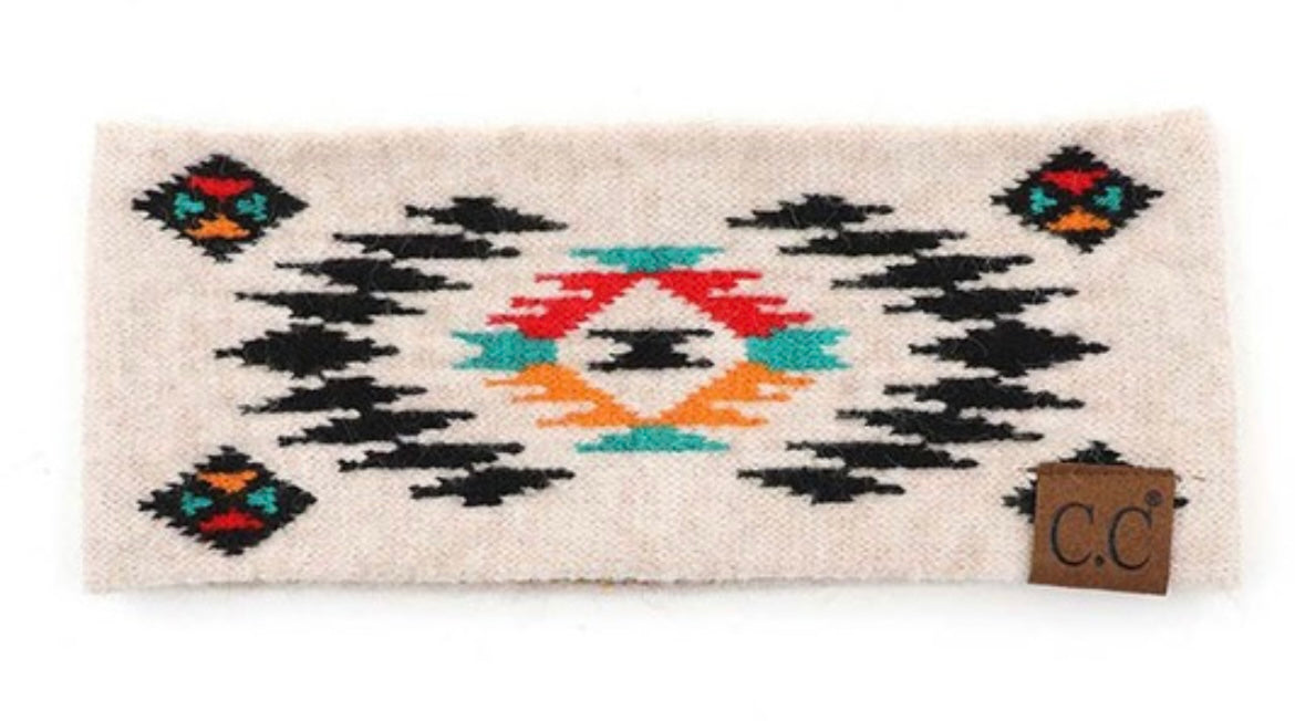 Aztec pattern headband