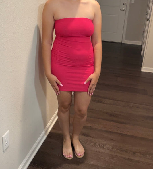 Cut out Pink Dress